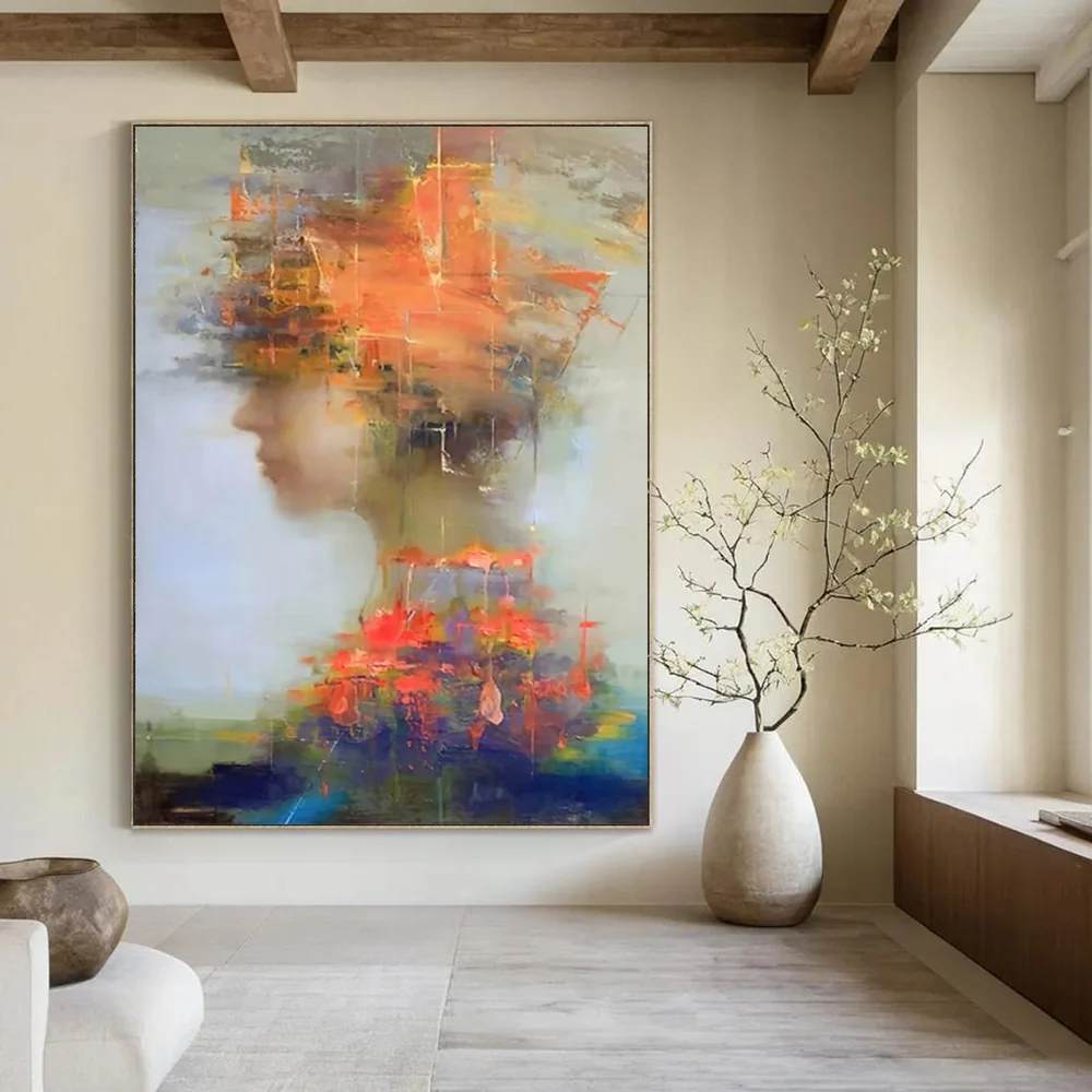 Fragmented Original Studio Figure Abstract Artwork BMS7Y